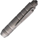 Stedemon EDC Tactical Pen Blasted P01BLS - Titanium Construction With Glass Breaker And Clip by Stedemon
