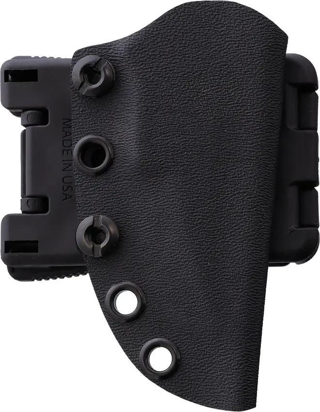 Stroup Knives Arctic Fox Fixed Blade - 2.5 Inch Black Cerakote Double Edge Full Tang Kydex Sheath by Stroup Knives