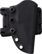 Stroup Knives Arctic Fox Fixed Blade - 2.5 Inch Black Cerakote Double Edge Full Tang Kydex Sheath by Stroup Knives