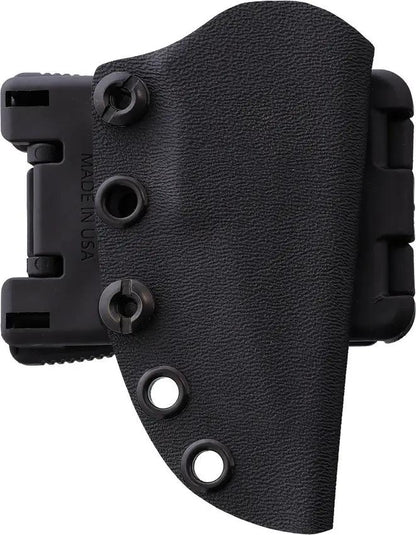 Stroup Knives Arctic Fox Fixed Blade - 2.5 Inch Black Cerakote Double Edge Full Tang Kydex Sheath by Stroup Knives