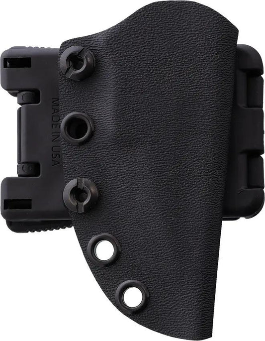 Stroup Knives Arctic Fox Fixed Blade - 2.5 Inch Black Cerakote Double Edge Full Tang Kydex Sheath by Stroup Knives