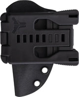 Stroup Knives Arctic Fox Fixed Blade - 2.5 Inch Black Cerakote Double Edge Full Tang Kydex Sheath by Stroup Knives