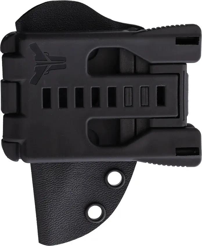 Stroup Knives Arctic Fox Fixed Blade - 2.5 Inch Black Cerakote Double Edge Full Tang Kydex Sheath by Stroup Knives