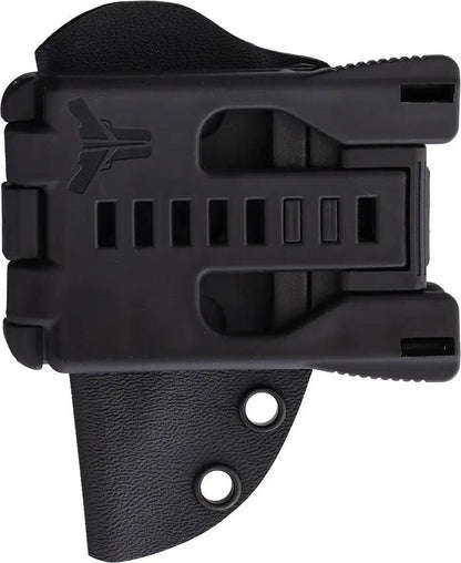 Stroup Knives Arctic Fox Fixed Blade - 2.5 Inch Black Cerakote Double Edge Full Tang Kydex Sheath by Stroup Knives