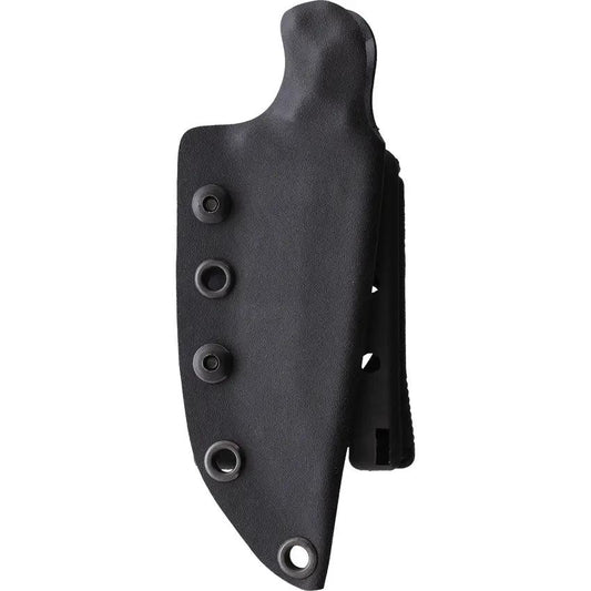 Stroup Knives GP2 Fixed Blade - Rock Tumbled 1095HC Steel With Black G10 Handle Lanyard Hole Full Tang by Stroup Knives