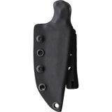 Stroup Knives GP2 Fixed Blade - Rock Tumbled 1095HC Steel With Black G10 Handle Lanyard Hole Full Tang by Stroup Knives