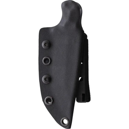 Stroup Knives GP2 Fixed Blade - Rock Tumbled 1095HC Steel With Black G10 Handle Lanyard Hole Full Tang by Stroup Knives