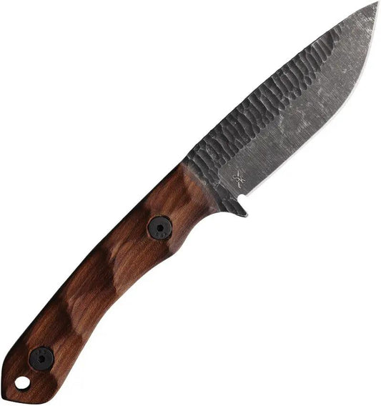 Stroup Knives GP2 Fixed Blade Rosewood GP2-W - 1095HC Steel, Full Tang, Rosewood Handle, Rock Tumbled Finish by Stroup Knives