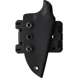 Stroup Knives Mini Mod 1 Fixed Blade - Compact 3in 1095HC Steel Stonewashed Blade With Black G10 Handle by Stroup Knives