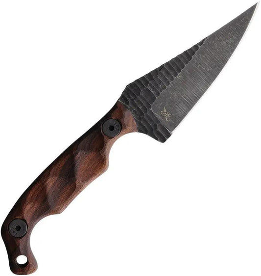 Stroup Knives Mini Mod 1 Rosewood Mini1-W - Compact EDC Knife With 3 Inch Acid Washed Blade And Rosewood Handle by Stroup Knives