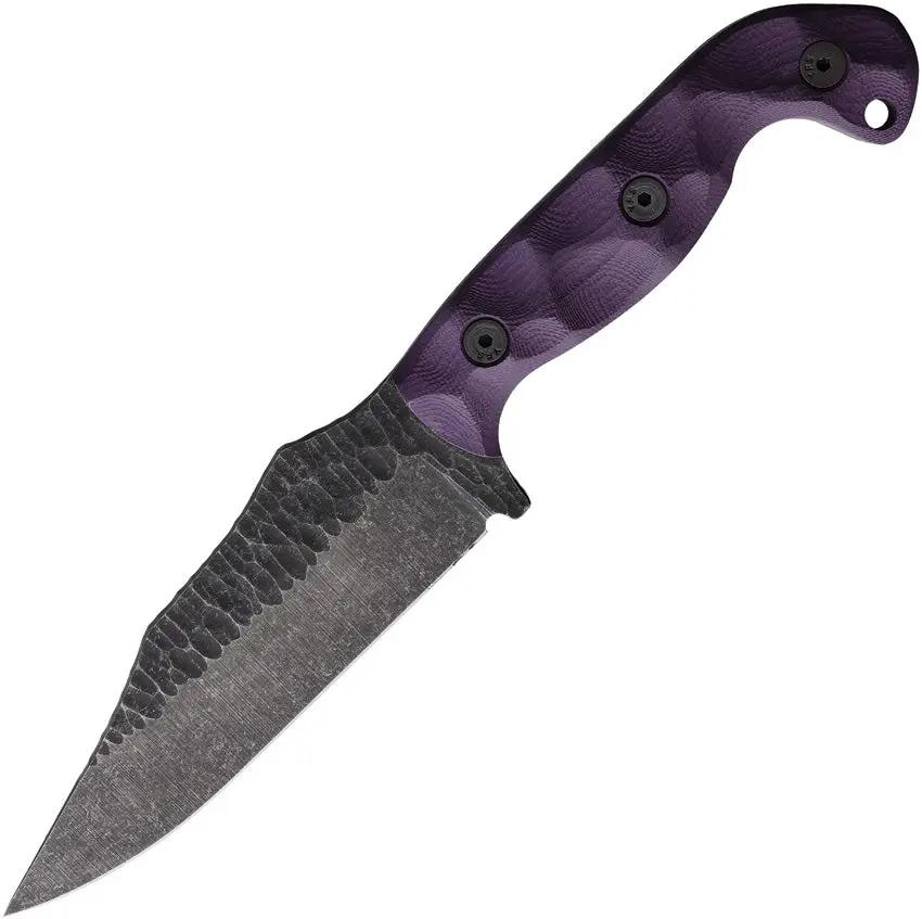 Stroup Knives TU1 Fixed Blade Purple TU1-P-G10 by Stroup Knives