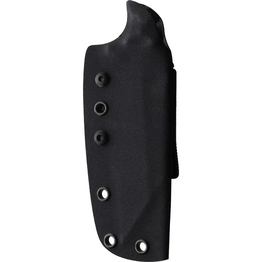 Stroup Knives TU3 Fixed Blade Black - 1095HC Knife With Full Tang G10 Handle Lanyard Hole Kydex Sheath by Stroup Knives