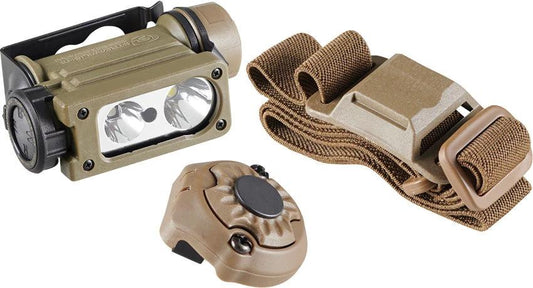 Streamlight Sidewinder Compact II Headlamp 275 Lumens 5 LED Colors Tilted 185 Beam Water Resistant For Outdoors by Streamlight
