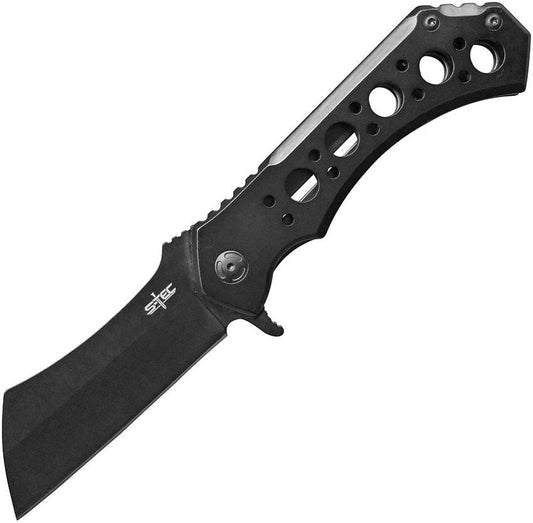 S-TEC Framelock Cleaver Blade TS004BK by S-TEC
