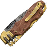 S-TEC Steampunk Spine Lock Knife With Assisted Opening For Collectors And EDC Enthusiasts by S-TEC