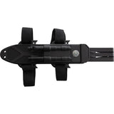 S Tec Survival Knife Black T22188BK2 Rugged Partially Serrated Blade With Compass Whistle Sharpener For Outdoors by S-TEC