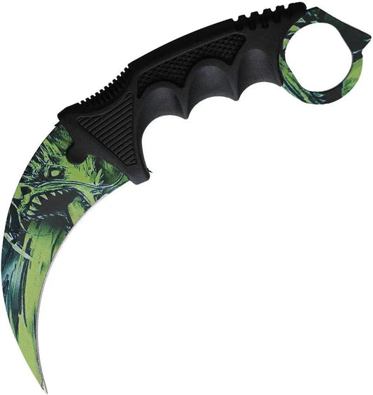 S TEC Karambit Fixed Blade Wolf Knife T222002BK8 For Outdoors Enthusiasts And EDC Fans Rugged by S-TEC