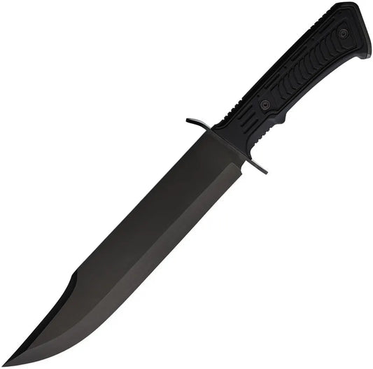 S-TEC Bowie Knife T224190-2 Rugged Outdoor Survival Tool For Campers And Hikers, 9.75 Inch Black Stainless Blade by S-TEC
