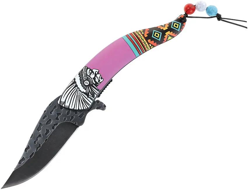 S-TEC Chief Linerlock A/O Pink T27026PK by S-TEC
