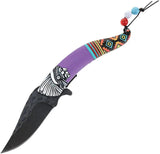 S-TEC Chief Linerlock A/O Purple T27026PP by S-TEC
