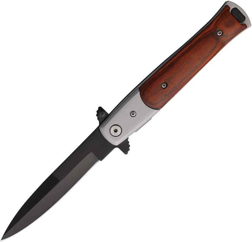 S-TEC Stiletto Style Linerlock Brn T27107SL-3 by S-TEC