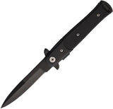 S-TEC Stiletto Style Linerlock Black T27108BK-2 by S-TEC