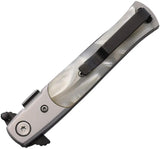 S-TEC Stiletto Style Linerlock White T27108SL-1 by S-TEC
