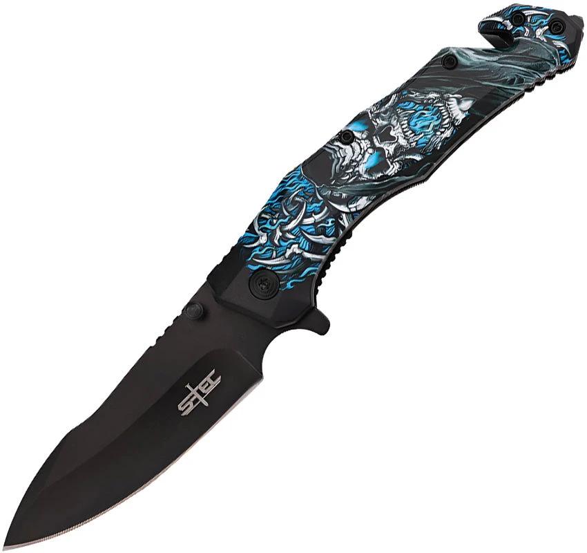 S-TEC Rescue Linerlock A/O Blue T271213-4 by S-TEC