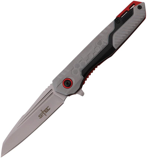 S-TEC Linerlock A/O Gray/Red T271278 by S-TEC