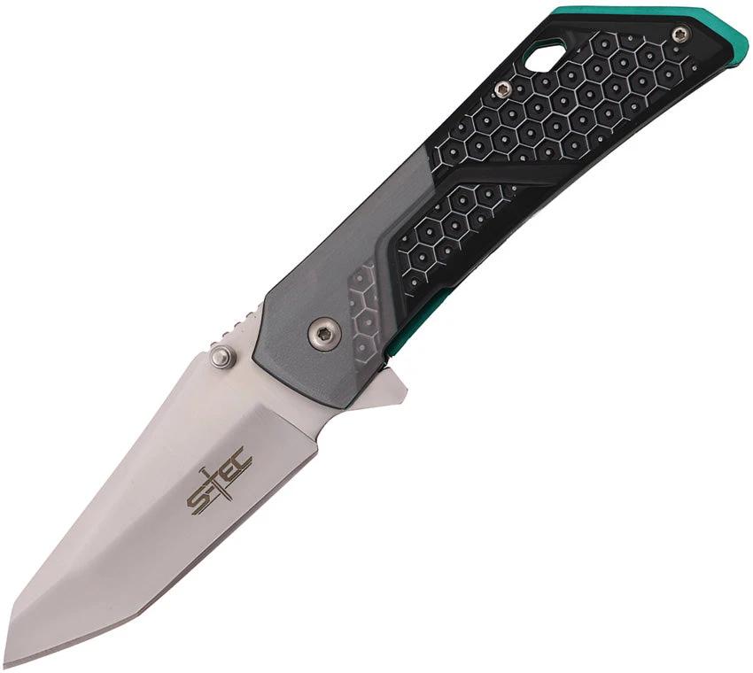 S-TEC Linerlock A/O Blk/Green T271280 by S-TEC
