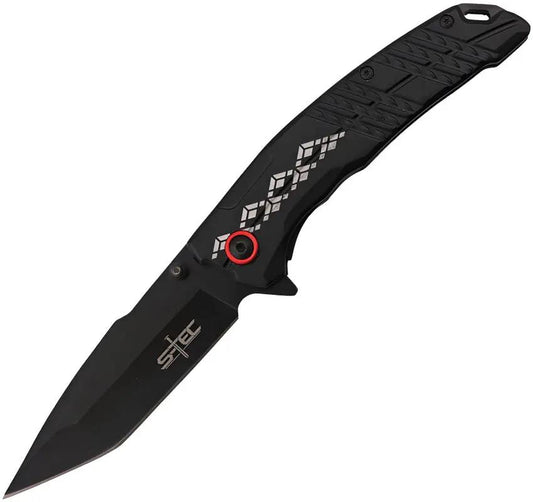 S-TEC Linerlock A/O Black/Red T271286BK by S-TEC