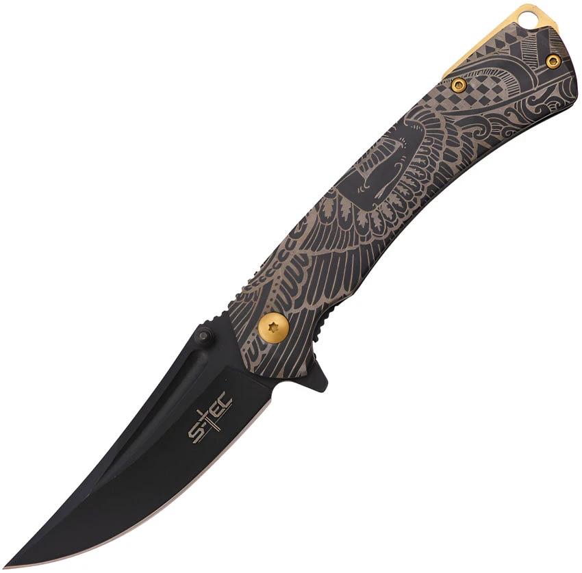 S-TEC Framelock A/O Black T27207BK by S-TEC