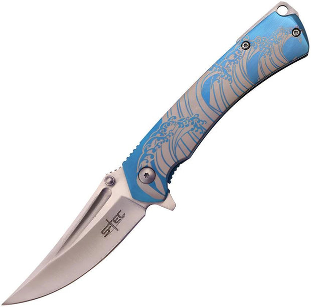 S-TEC Framelock A/O Blue T27207BL by S-TEC
