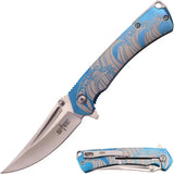 S-TEC Framelock A/O Blue T27207BL by S-TEC