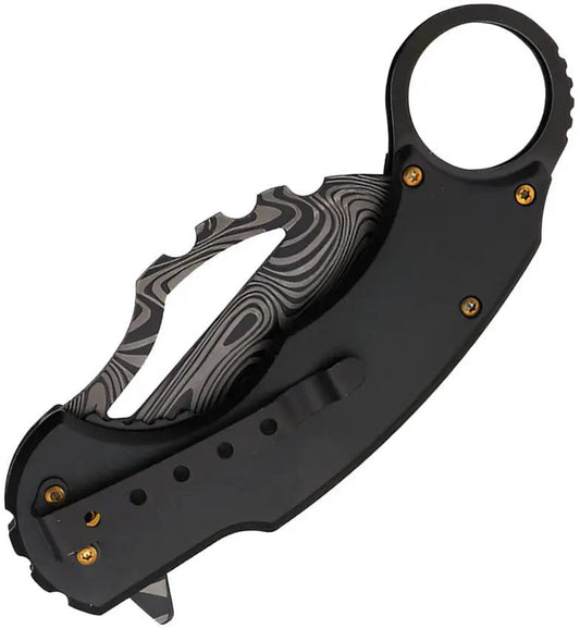 S-TEC Karambit Linerlock A/O Black T27208BK by S-TEC