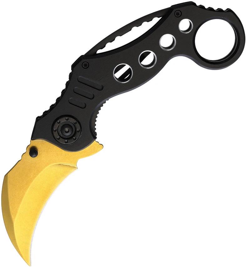 S-TEC Karambit Linerlock A/O Gold T2734GD by S-TEC