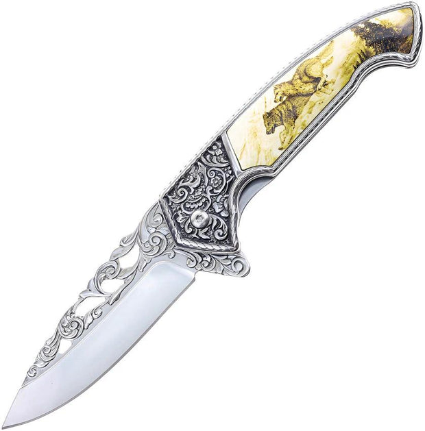S-TEC Wildlife Framelock A/O Wolf T27801WF by S-TEC