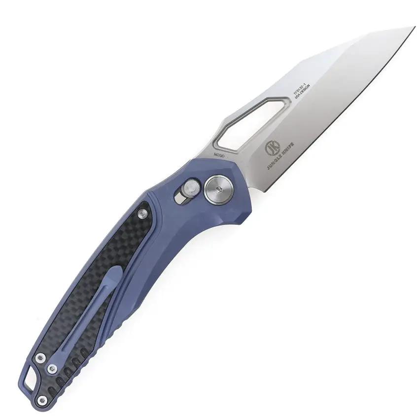 Defcon Recon Axis Lock Knife - Satin Bohler M390 Blade With Blue Anodized Titanium Handle by Defcon
