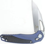 Defcon Recon Axis Lock Knife - Satin Bohler M390 Blade With Blue Anodized Titanium Handle by Defcon