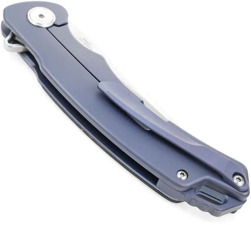 Defcon Condor Framelock Knife Blue Titanium Handle With Copper Foil Carbon Fiber Inlay And M390 Blade by Defcon