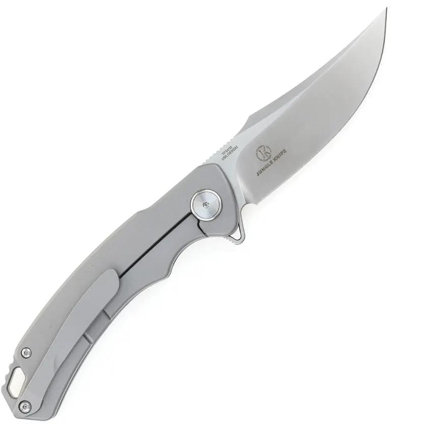 Defcon Condor Framelock Copper Foil TF9400 - Gray Titanium Handle With Copper Foil Carbon Fiber Inlay by Defcon