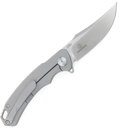 Defcon Condor Framelock Copper Foil TF9400 - Gray Titanium Handle With Copper Foil Carbon Fiber Inlay by Defcon