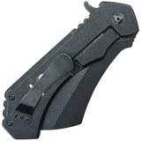 S TEC Framelock Cleaver TS004L 7 Inch Closed 5 Inch Premium 440 Stainless Blade with Extended Tang and Pocket Clip EDC by S-TEC