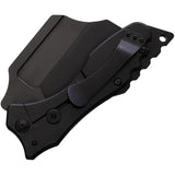 S TEC Cleaver Framelock Knife TS020BK Black Six And A Half Inch Closed Four Inch Blade For EDC Enthusiasts by S-TEC