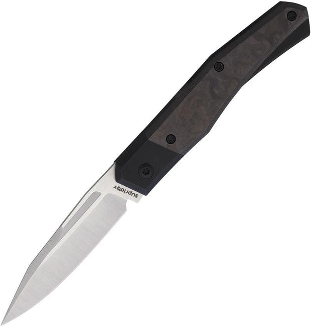 Suprlativ Infidel Slip Joint Camo CF SUP011 BLACK CAMO FAT CARBON by Suprlativ