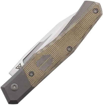 Suprlativ Infidel Slip Joint Grn Micarta SUP015 GREEN CANVAS by Suprlativ