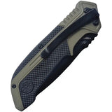 Smith And Wesson Linerlock Assisted Opening Knife-Compact EDC With 3.25 In Serrated Blade And Rubberized Aluminum Handle by Smith & Wesson