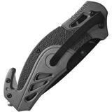 Smith And Wesson Linerlock AO Knife With Glass Breaker And Cord Cutter For EDC - Easy One Hand Deployment by Smith & Wesson