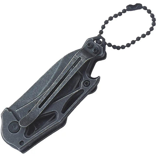 Smith And Wesson Framelock Keychain Knife - Compact 3 Inch Closed With 2 Inch Stainless Blade And Bottle Opener by Smith & Wesson