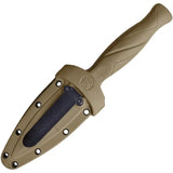 Smith And Wesson Boot Knife - Compact EDC Fixed Blade With 3 Inch Black Stainless Blade, Tan Handle, And Nylon Sheath by Smith & Wesson